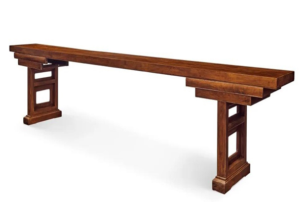 明末清初 黃花梨獨(dú)板架幾式巨型供案